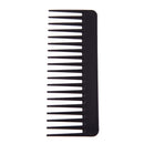 Black Plastic Wide Teeth Comb Wavy Hair Styling Detangling Wide Comb
