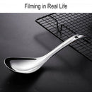 304 Stainless Steel Rice Spoon with Curved and Streamlined Design Prevents the