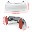 Motorcycle Windshield Rear View Mirror 180 Wide Angle Safety Full Rearview