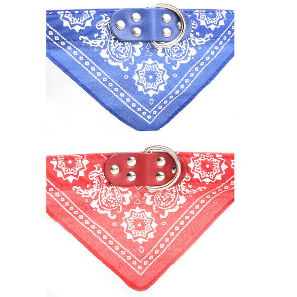 Hot New Large Adjustable Pet Dog Cat Bandana Scarf Collar Neckerchief