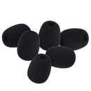 20Pcs Microphone Headset Mic Cover Windscreen Black