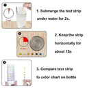 50x 6 In1 Swimming Pool SPA Test Strip Chlorine PH Alkalinity Hardness C6W3