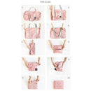 Multifunction Large Capacity Casual Folding Waterproof Luggage Storage Bags R5Z4