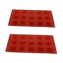 2 pieces 15-Cavity Silicone Pyramid Shape Silicone Mold Fondant Cake Chocolate