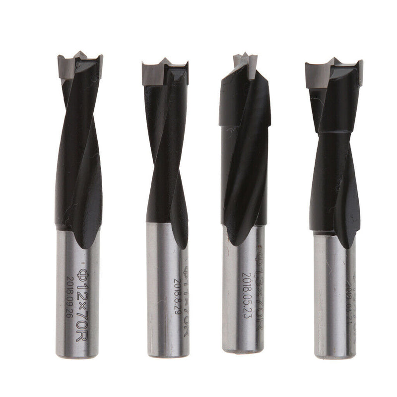 Pack of 4 Carbide 11mm 12mm 13mm 14mm Brad Point Boring Bits Wood Milling Cutter