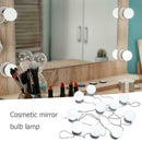 10pcs Makeup Mirror Vanity LED Light Bulbs Kit Cosmetic Lighting (White) A