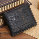 Mens Leather Bifold Wallet Credit/ID Card Receipt Holder Coin Purse