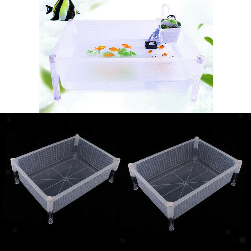 2 Pieces Detachable And Stackable Turtle Tank, Creative Design, Made Of High