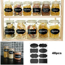 80pcs Chalkboard Blackboard Stickers Tags Craft Wedding Kitchen Jar Labels