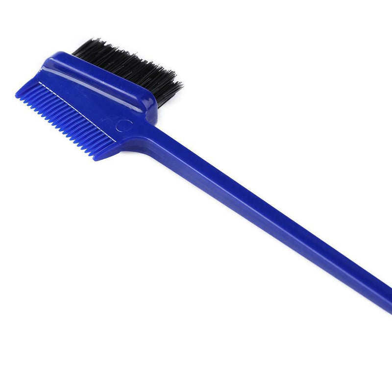 Double Sided Edge Comb Beauty Hair Styling Salon Hairdressing Tools (Blue) A