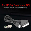 1.8m/6ft VGA RCA Audio Cable Cord RGB Scart Cable for SEGA Dreamcast DC