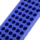 Laboratory Lab Plastic 60 Sockets 11mm Diameter Test Tube Stand Holder Blue R8D7