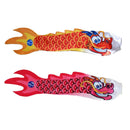 2 Packs Chinese Dragon Flag Outdoor Windsock Carp Streamer Hanging Decor, 70cm,