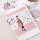 Strawberry Flavor Bullet Journal Mini Box Decorative Label Washi Stickers D L6X1