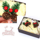 Christmas Artificial Pine Branch Cone Berry Holly Dried Flower XMAS Decor AU