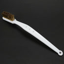 10 Pcs 6.9 "Length Plastic White Handle Bristle Brush brass metal K8Y7