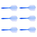 12 Pieces Transparent 2BA Thread Dart Shafts and Dart Flights Connection