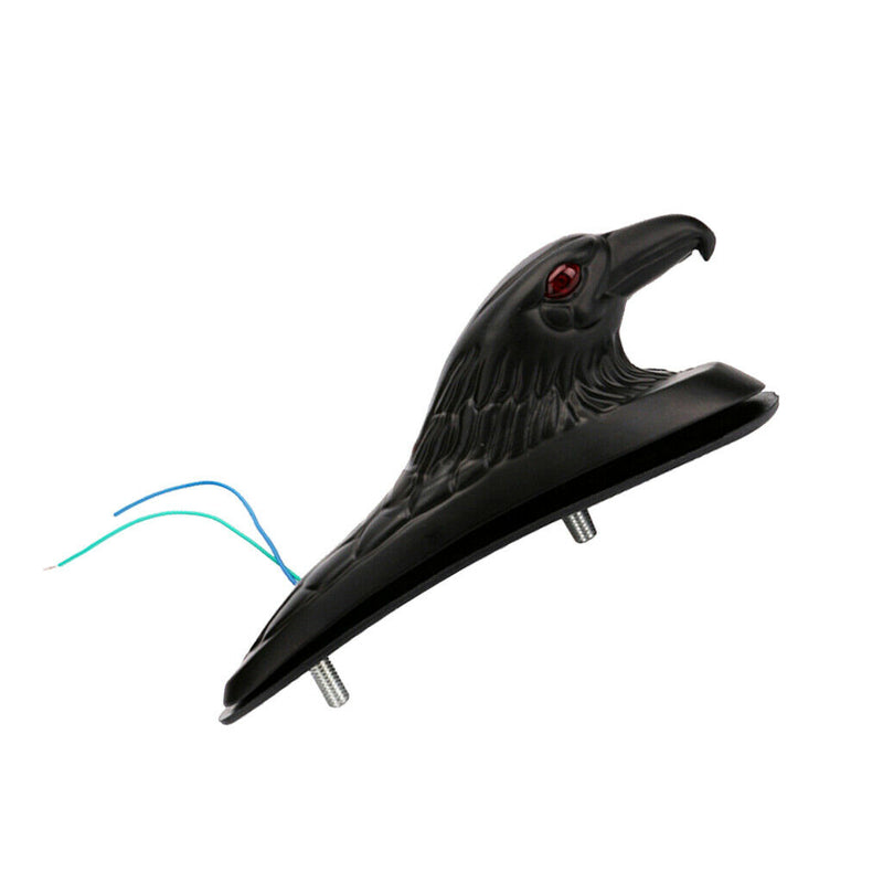 Motorcycle Black Front  Eagle Head With Red LED Eyes