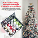 12pcs Christmas Tree Decor Ball Pendants Baubles Printed New Year Home (A) A