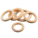 5x Wooden Ring For Crafting DIY Craft Jewelry Making 50mm Z4A5