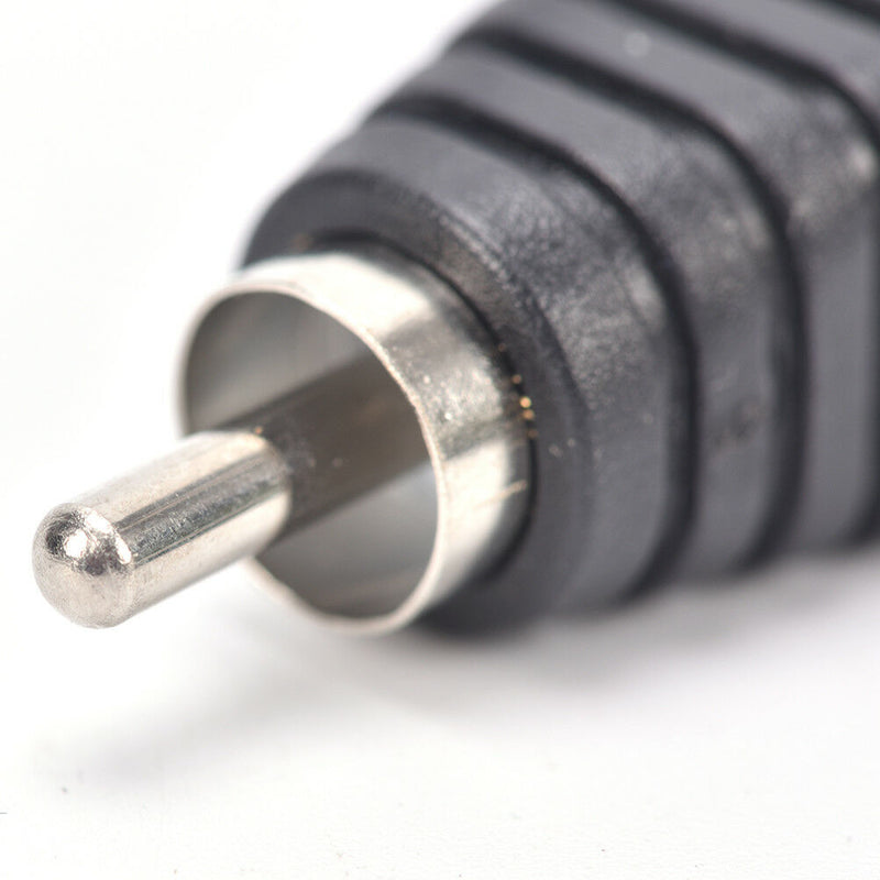 2x Speakers Wire A/V Cables to Audio Male RCA Connector Adapter Jack CLessPl  TE