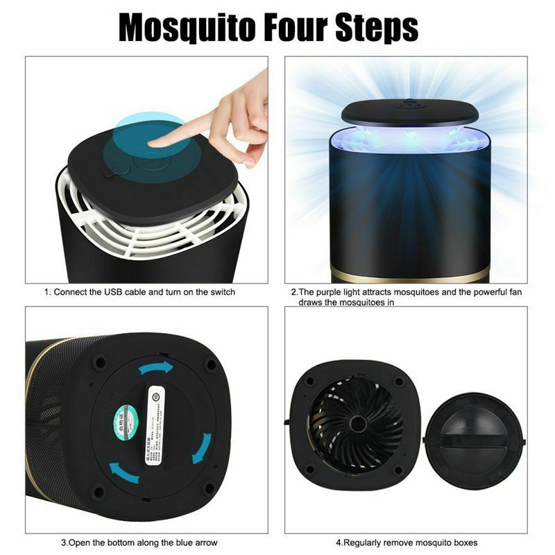 Electronic Mosquito Killer Bug Zapper Non-Chemical USB Powered Insect Catch