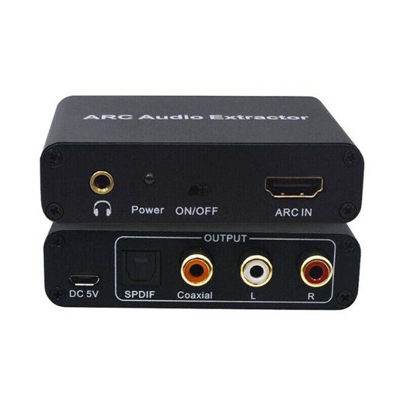HDMI Digital To Analog Coaxail ARC Audio Extractor Converter Adapter 3.5mm  Gw