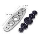 Cover Buttons Assembly Tools Kit for Shank Back Buttons Flat Back Sewing Crafts
