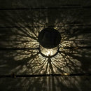 Metal Rattan Outdoor Solar Hanging LED Light Garden Yard Decoration Lamp