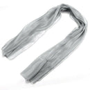 Scarf silk woman shawl long silk scarf for evening wedding grey