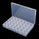 28 Grids Sheer Jewelry Nail Tip Mini Things Contianer Small Items Organizer