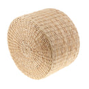 2Pcs 12 inch Rustic Floor Cushion Straw Pouf Seat Meditation Ottoman Home Decor,