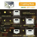100 LED Solar Power Motion Sensor Wall Lights Outdoor Garden Security Lamps Best