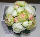 Artificial 13-Head Jasmine Silk Flowers Leaf Wedding Photography Craft Green