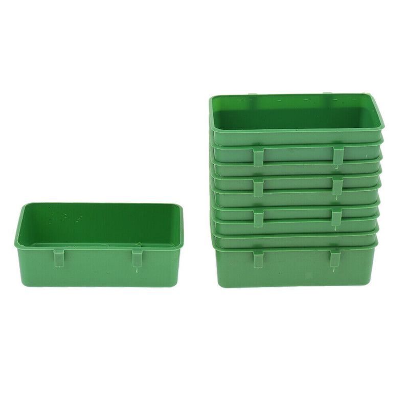 Count 10 Bird Feeder,Seed Food Container,Cage Accessories for Finch Parakeet