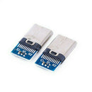 6 USB 3.1 Type C Male DIY Solder Cable Plug Connector Socket Attached PC Board..