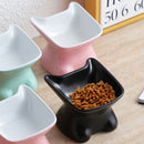 Pet Ceramic Bowl Cute Cartoon Feeder for Small Dog and Cat Feeding and Drin