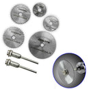 7x Durable HSS Circular Wood Cutting Saw Blade Disc Mandrels for Rotary Tool New