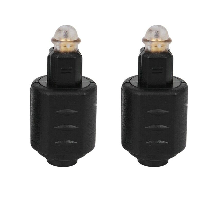 2 Packs Optical 3.5mm Female Mini Jack Plug To Digital Toslink M Audio Adap R5Z8