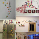 12pcs PVC Butterfly Wall Stickers Wedding Party Butterflies Decoration Red A