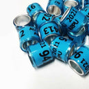 Set of 400 2021 Aluminium Dove Racing Pigeon Leg Rings Bands 8mm Multicolor