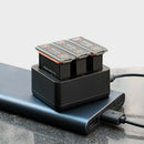 Portable Three-port Intelligent Battery USB Charging Hub BoxFor OSMO Action