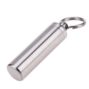 Survival Waterproof Pills Box Container Aluminum Medicine Bottle Keychain
