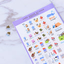 5 Sheets Lovely Paper Stickers For DIY Po Album Scrapbook Calendar Diary SetOZ
