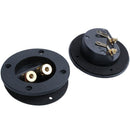 (2 PACK) SPEAKER BOX TERMINAL ROUND SPRING CUP CONNECTOR SUBWOOFER ENCLOSUR D1K6