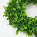 16.5" Wreath Artificial Green Leaves Door Wreath Leaves Garland for Home Office