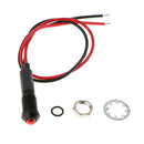 DC24V Metal 8mm Car Truck Boat Red LED Panel Dash Warning Light Indicator