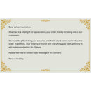 1pc Card Folding Message Card with Business Greeting Word Amazon Card