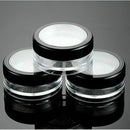 1pc 50g Plastic Loose Powder Jar Powder Puff Boxes Container Cosmetic AU Em S8Y5
