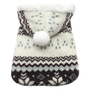 Small Puppy Dog Snow Jumpsuit Snowlake Jacket Hooded Hoodie Warm Clothes M